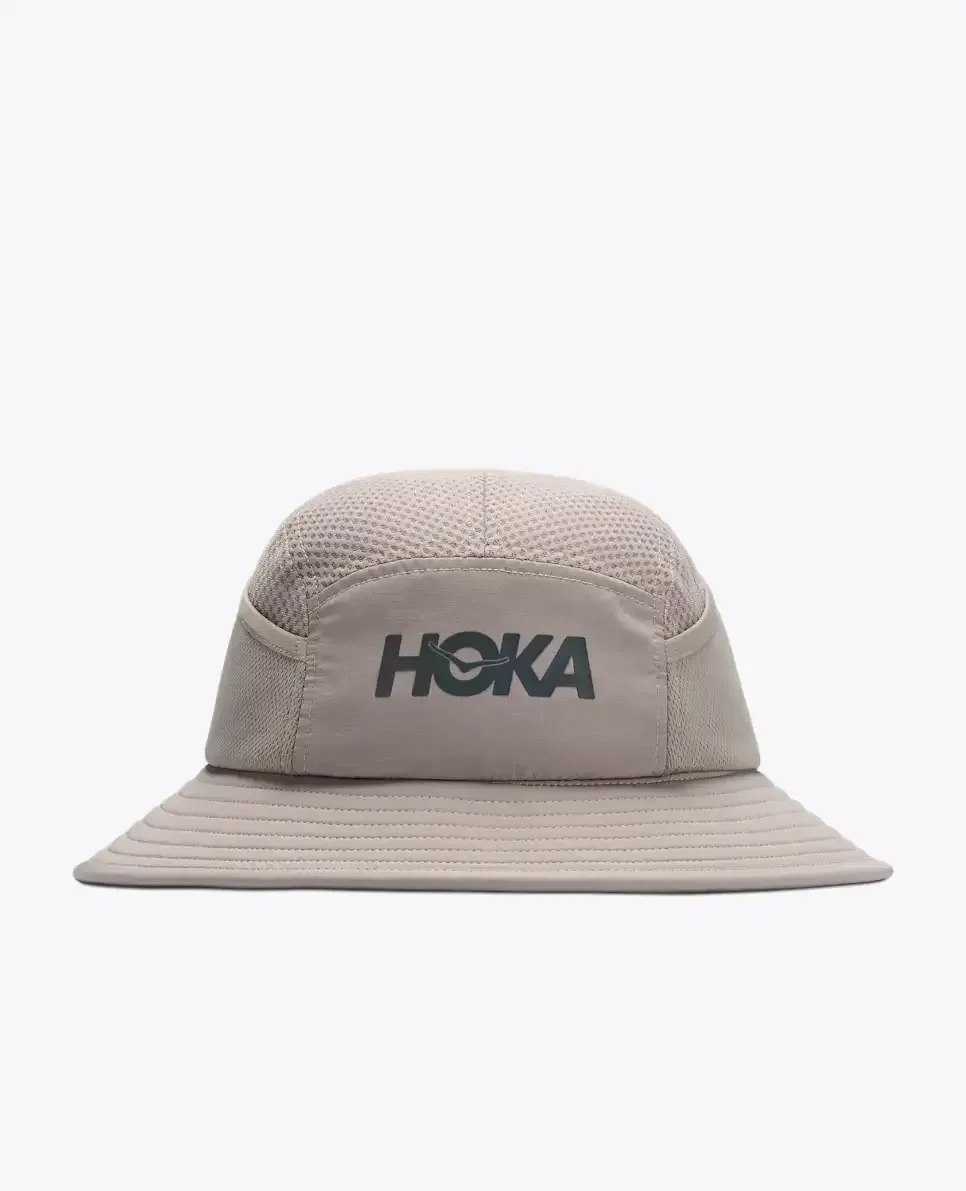 HOKA Adventure Hat 2.0 Stone - Men's HOKA Exclusives - front view