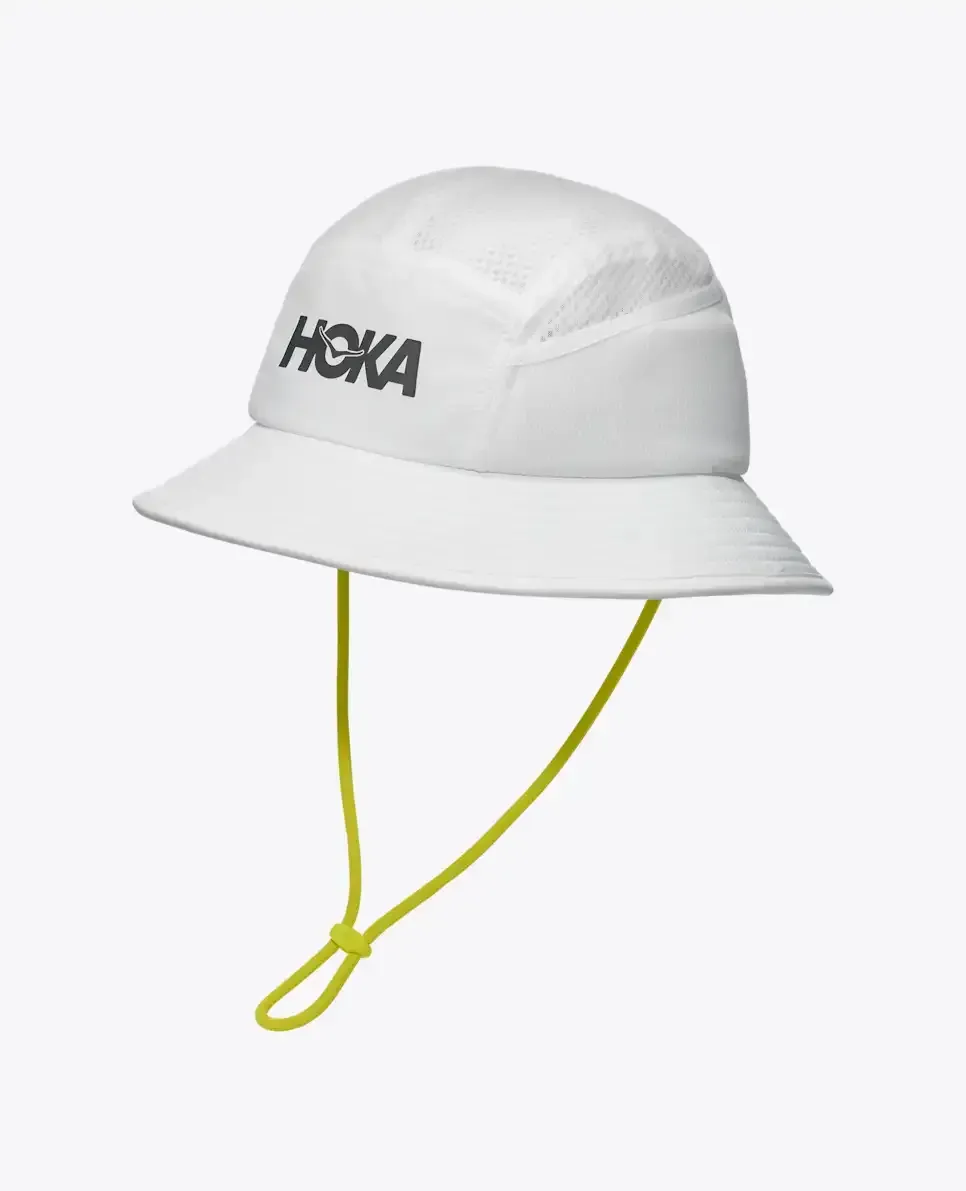 HOKA Adventure Hat 2.0 White - Men's HOKA Exclusives - front view