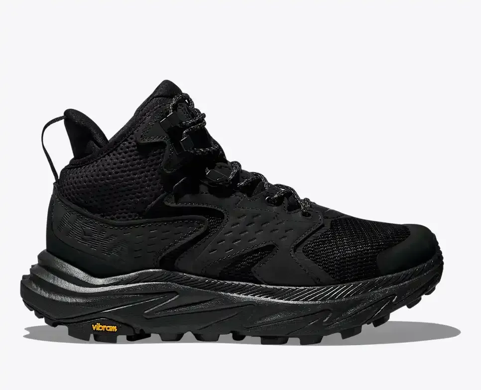 HOKA Anacapa 2 Mid GORE-TEX Black - Hiking Boots & Shoes - front view