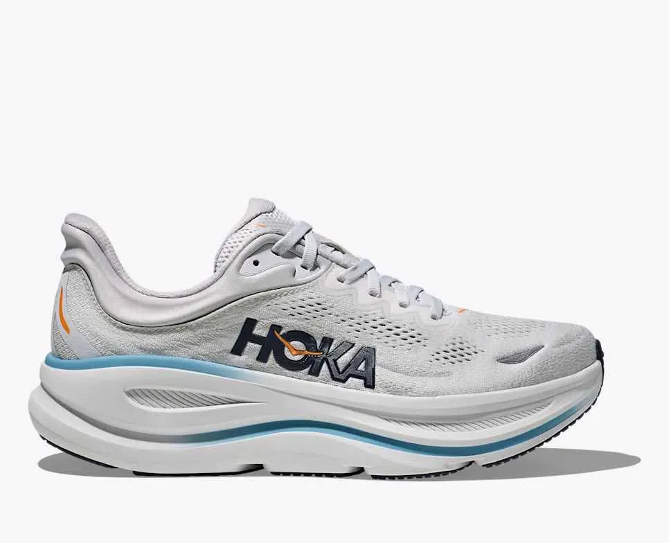 HOKA Bondi 9 Stardust Cosmic Grey - Men's Road Running Shoes & Trainers - front view