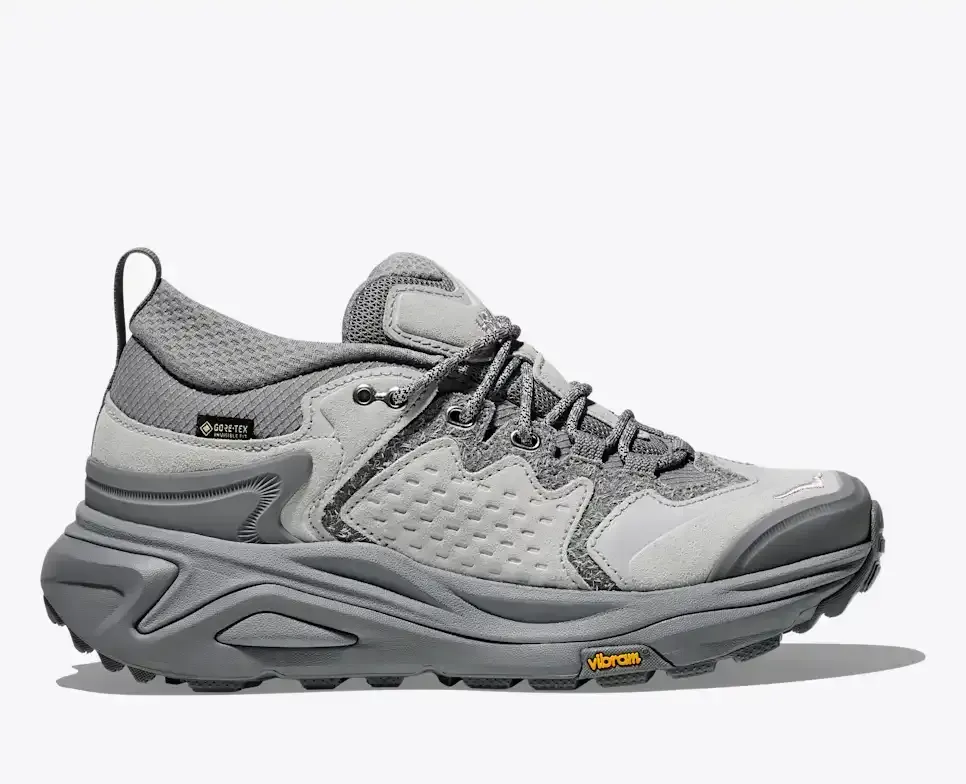 HOKA Elite Terrain System Kaha 3 Low GORE-TEX Galactic Grey Stardust - Men's Running Shoes & Trainers - front view