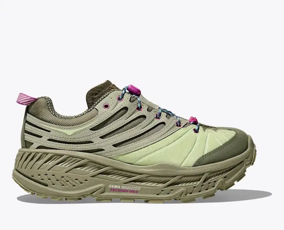 HOKA Elite Terrain System Stinson EVO OG Sea Moss Luna Moth - Men's Running Shoes & Trainers - front view