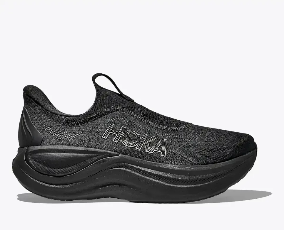 HOKA Skyward Laceless Black - Men's Running Shoes & Trainers - front view