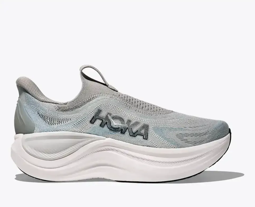 HOKA Skyward Laceless Stardust Stellar Grey - Men's Running Shoes & Trainers - front view