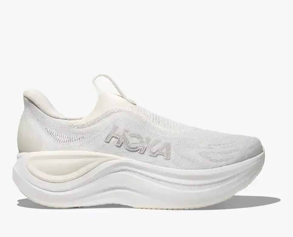 HOKA Skyward Laceless White - Men's Running Shoes & Trainers - front view