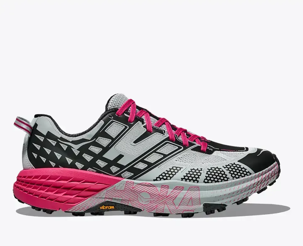 HOKA Speedgoat 2 Mineral Blue Rhubarb - Men's Running Shoes & Trainers - front view