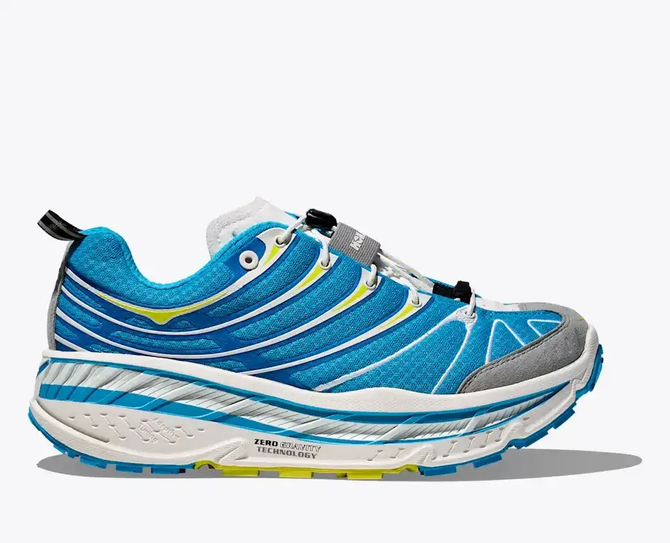HOKA Stinson Evo OG Skyward Blue Citrus - Men's Running Shoes & Trainers - front view