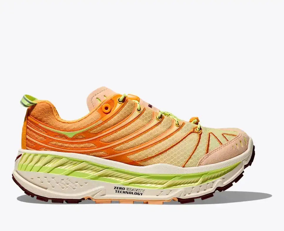 HOKA Stinson EVO OG Solar Flare Cantaloupe - Men's Running Shoes & Trainers - front view
