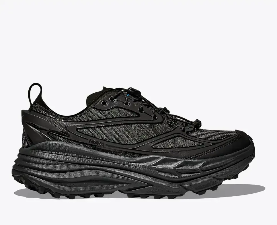 HOKA Stinson One7 + Dover Street Market Black - Men's Running Shoes & Trainers - front view