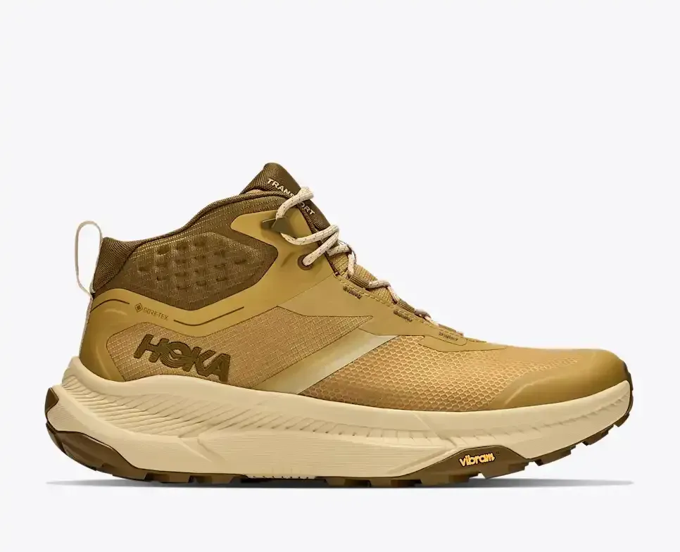 HOKA Transport Hike GORE-TEX Mustard Seed Barley Flour - Men's Running Shoes & Trainers - front view