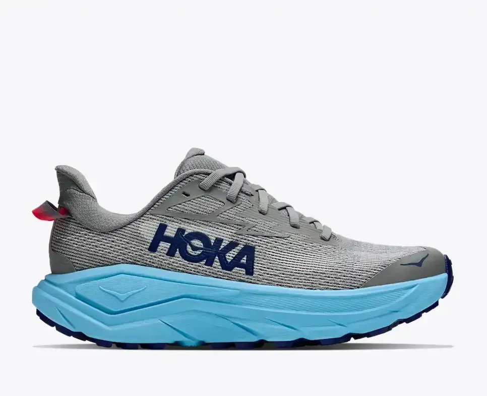 HOKA Challenger 8 Galactic Grey Soaring Blue (Women’s) - Trail Running Shoes - front view