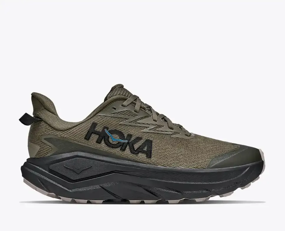 HOKA Challenger 8 GORE-TEX Antique Olive Black - Men's Running Shoes & Trainers - front view