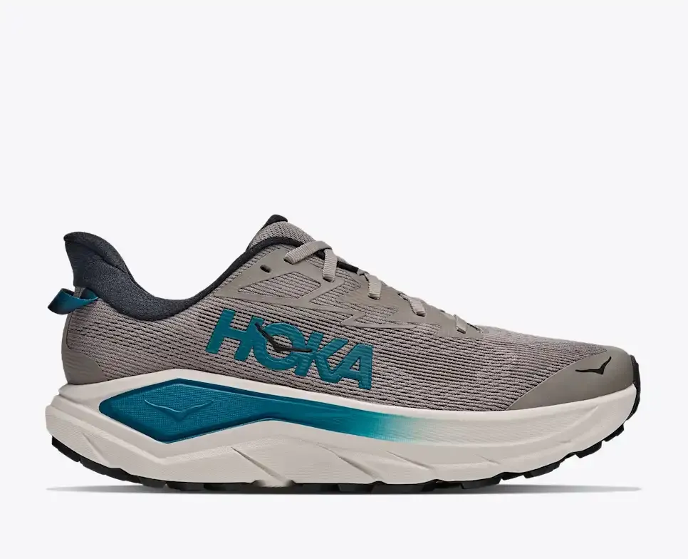 HOKA Challenger 8 Pebble Grey River Rock Grey - Men's Running Shoes & Trainers - front view