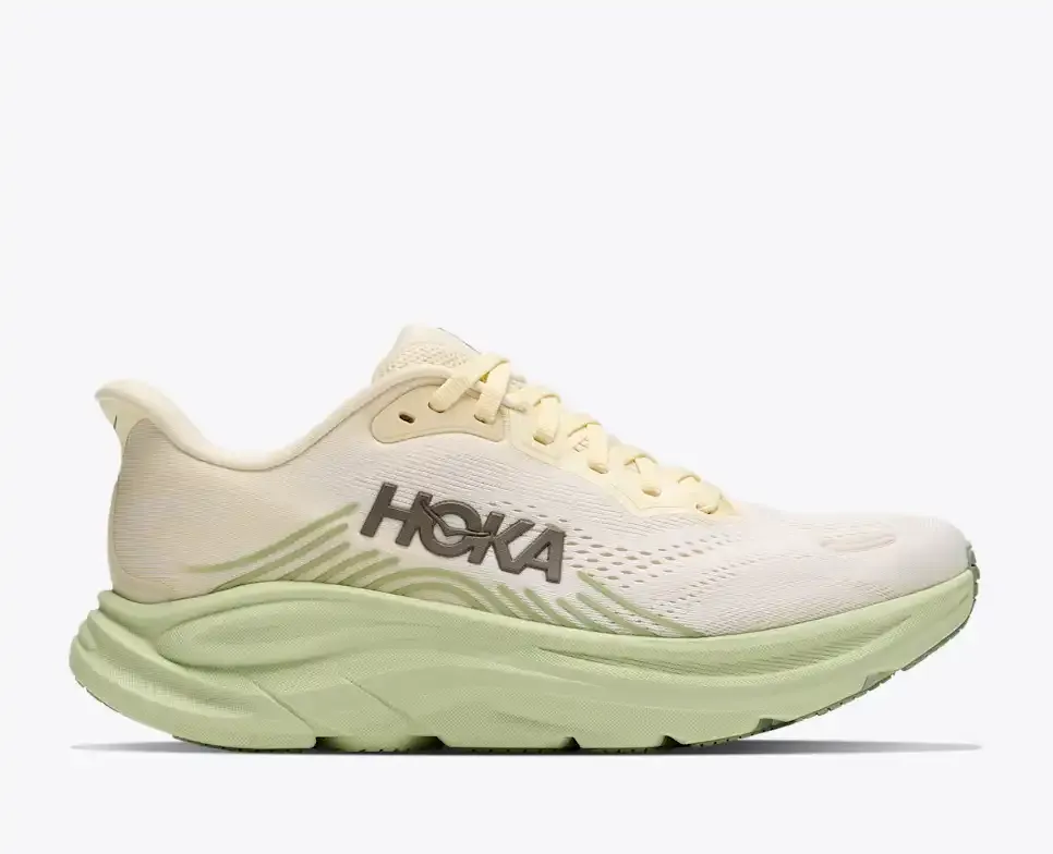 HOKA Clifton 11 Alabaster Morning Dew - Road Running Shoes - front view
