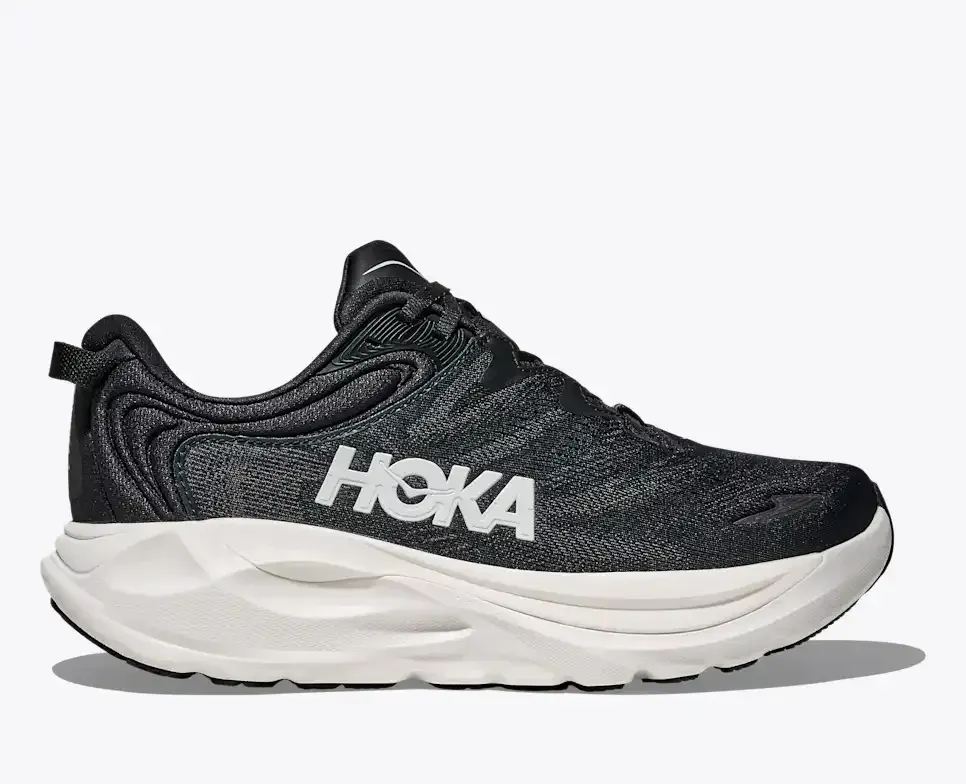 HOKA Gaviota 6 Black White (Women’s) - Road Running Shoes - front view