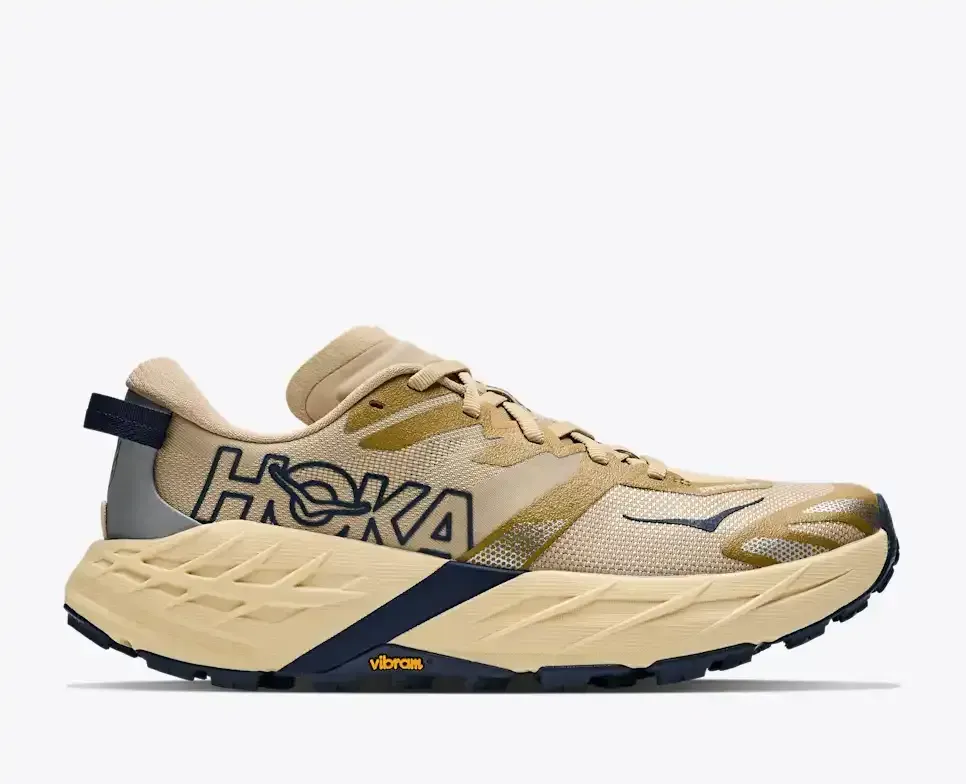 HOKA Speedgoat 7 Black White (Women’s) - Hiking Boots & Shoes - front view