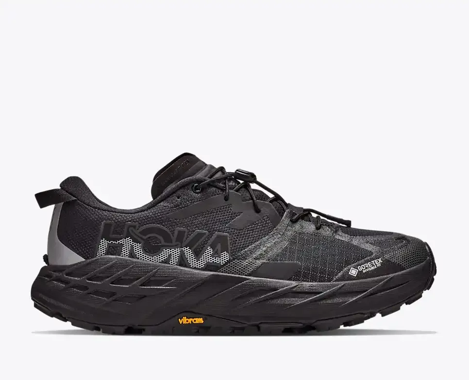 HOKA Speedgoat 7 GORE-TEX® Black Carbon Black (Women’s) - Hiking Boots & Shoes - front view