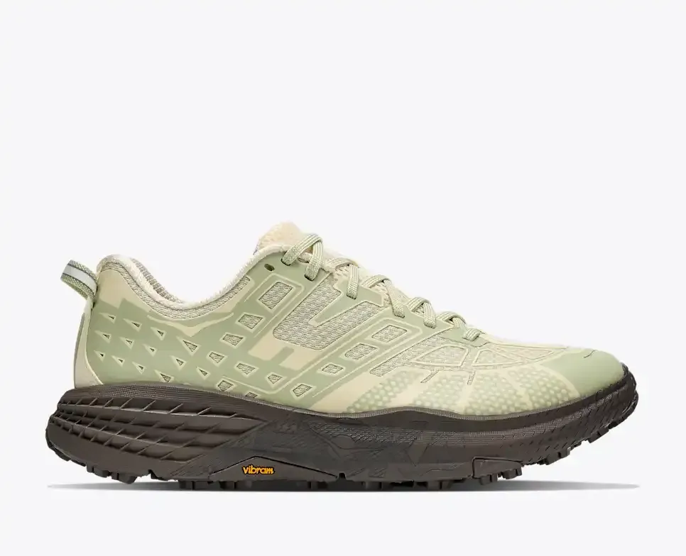 HOKA Stealth/Tech Speedgoat 2 Morning Dew Cliff Grey - Men's Running Shoes & Trainers - front view