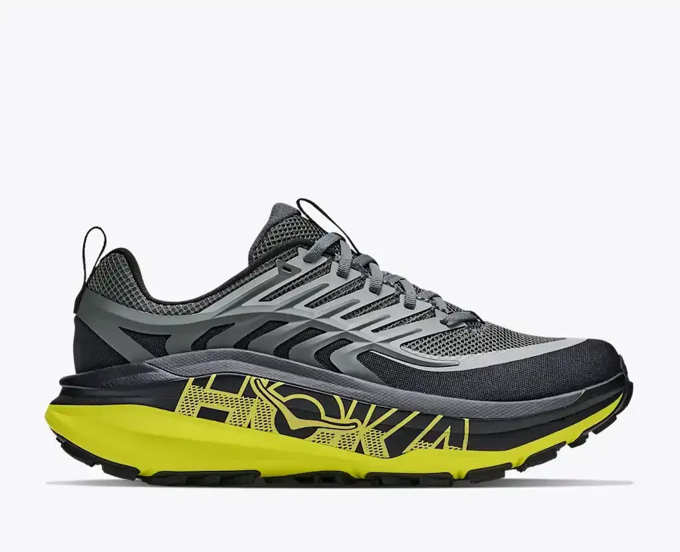 HOKA Stinson 8 Black Hoka Citrus - Men's Running Shoes & Trainers - front view