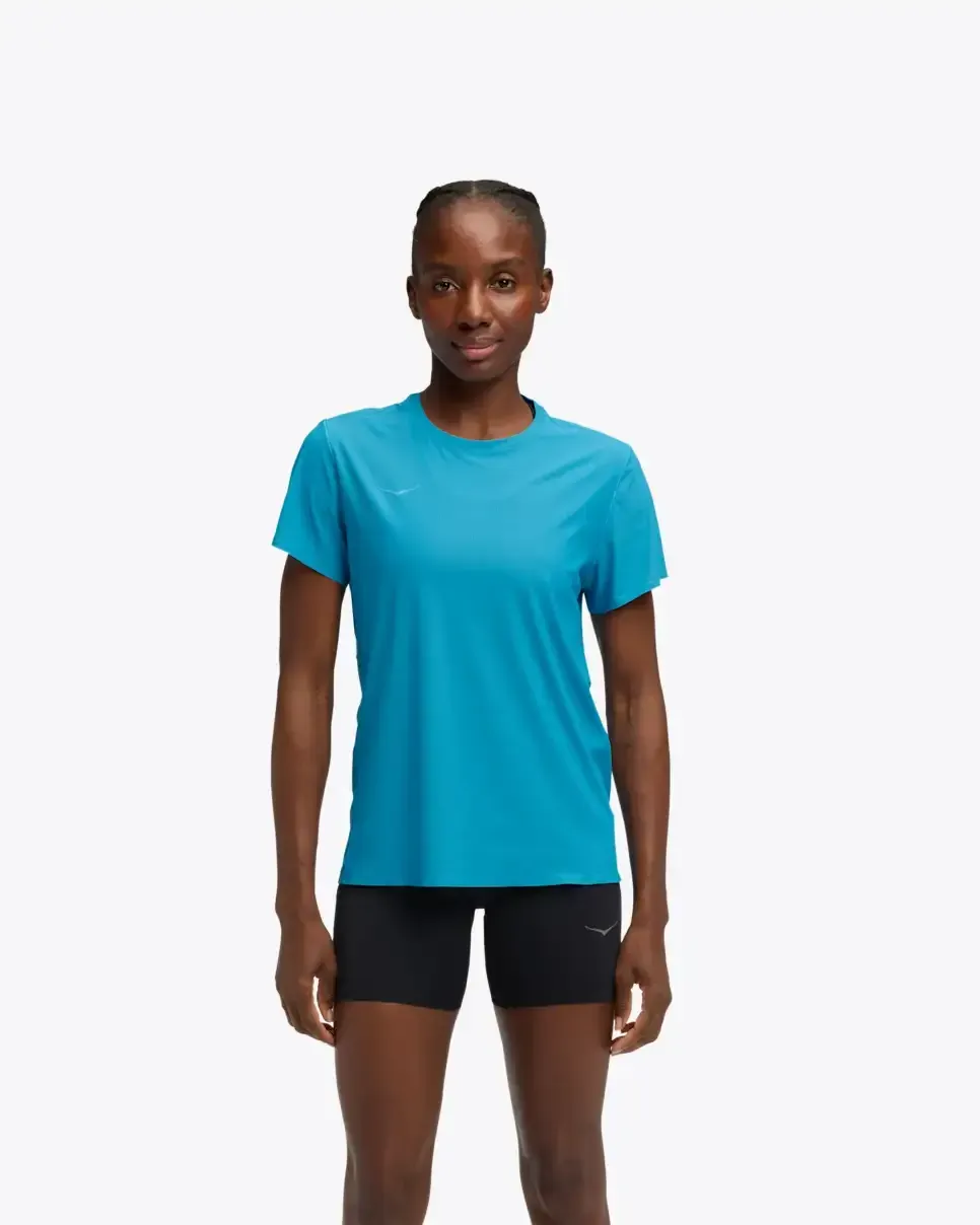 HOKA Airolite Short Sleeve 2.0 Hoka Blue (Women’s) - Women's HOKA Exclusives - front view