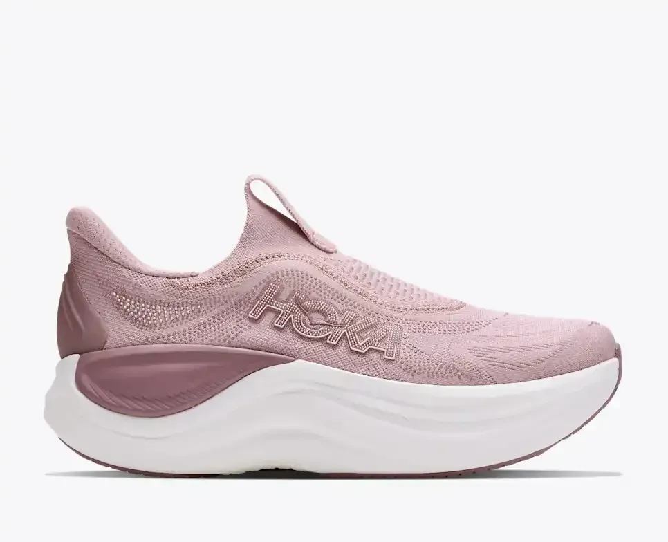 HOKA Skyward Laceless Pink Opal Alabaster (Women’s) - Walking Shoes & Boots - front view
