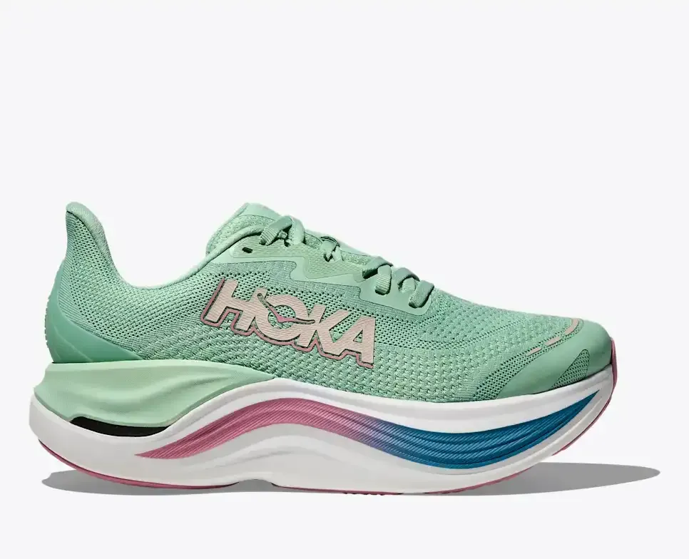 HOKA Skyward X Jadeite Dried Rose (Women’s) - Road Running Shoes - front view
