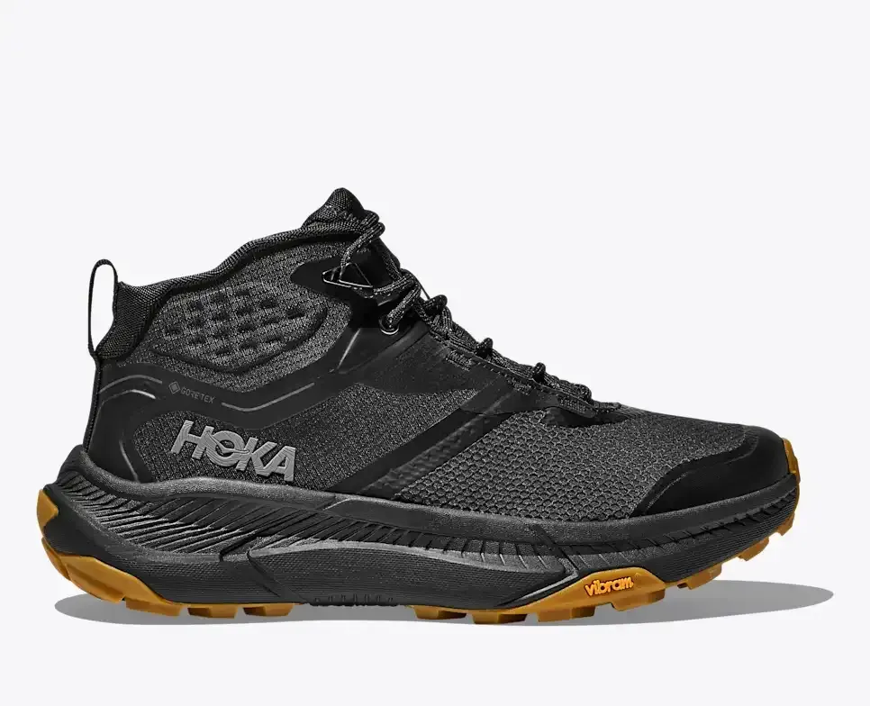 HOKA Transport Hike GORE-TEX Black (Women’s) - Hiking Boots & Shoes - front view