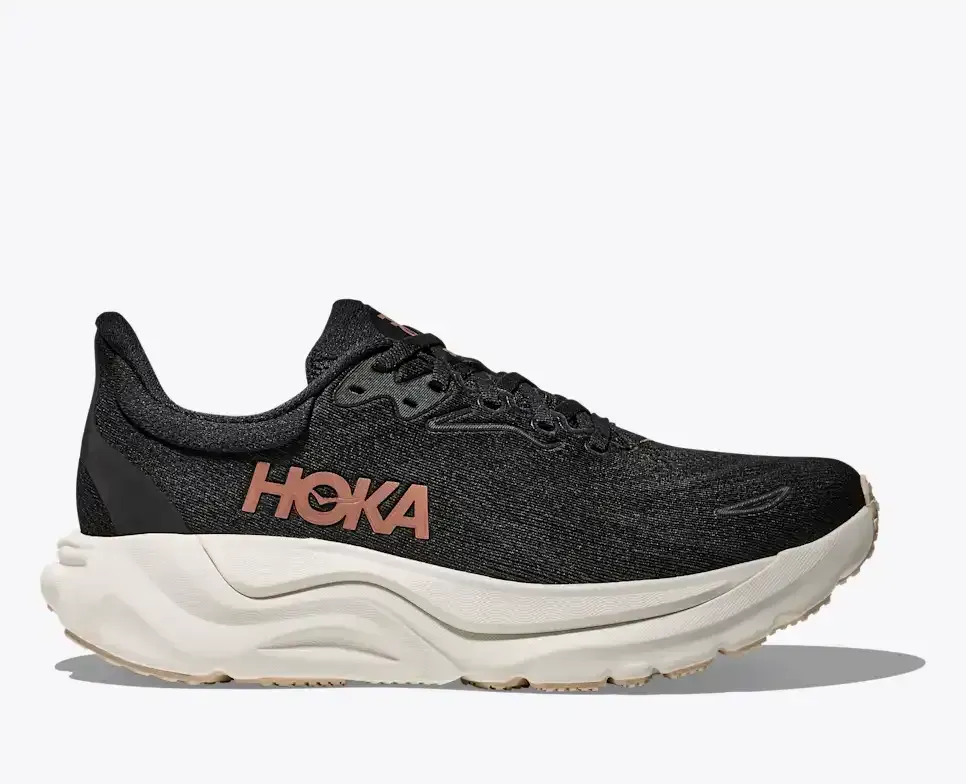 HOKA Arahi 8 Black Rose Gold (Women’s) - Road Running Shoes - front view